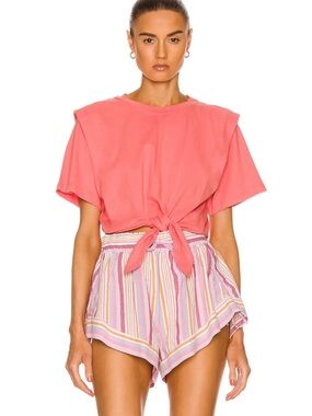 Isabel Marant Zelikia coral top